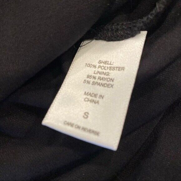 New York & Company Small Black & White Chain Link Spaghetti Strap Tank Top - Picture 8 of 8